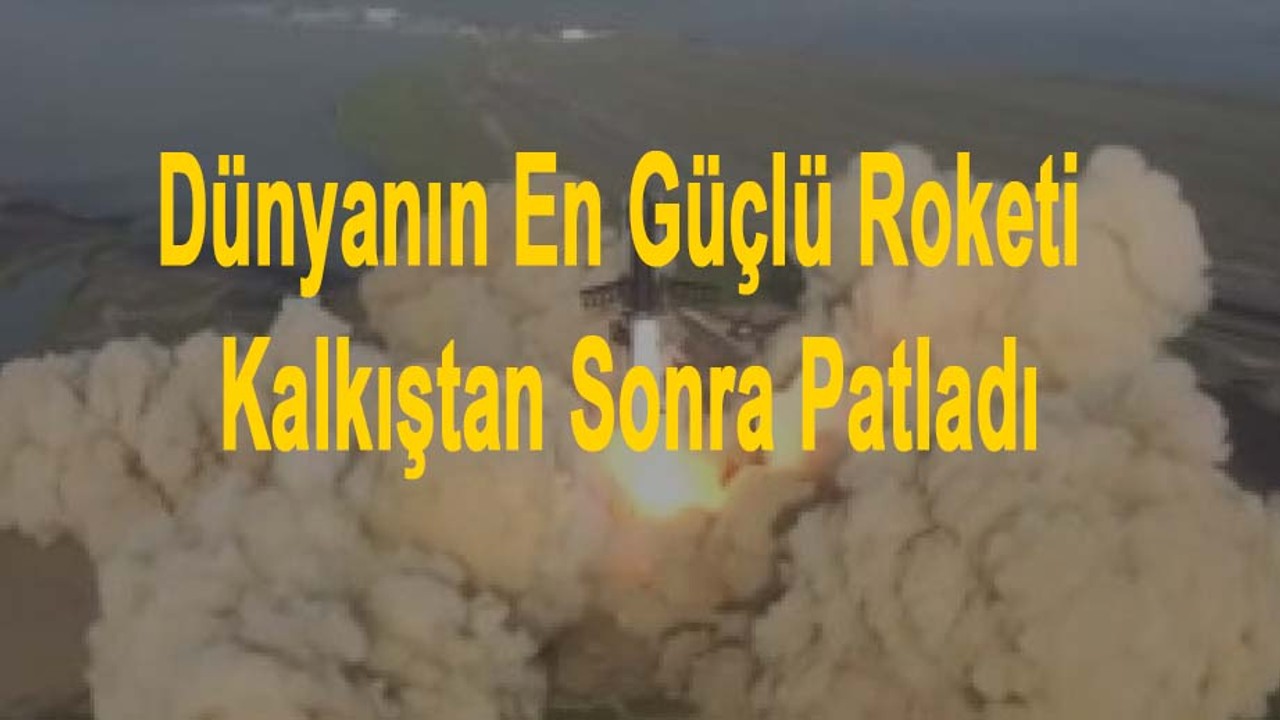 Roket kalkış sonras patladı