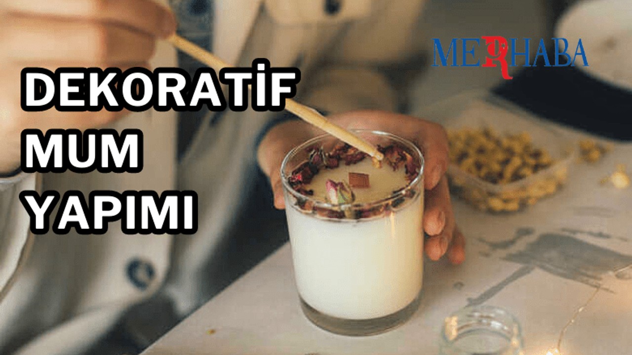 Evde Dekoratif Mum Yapımı