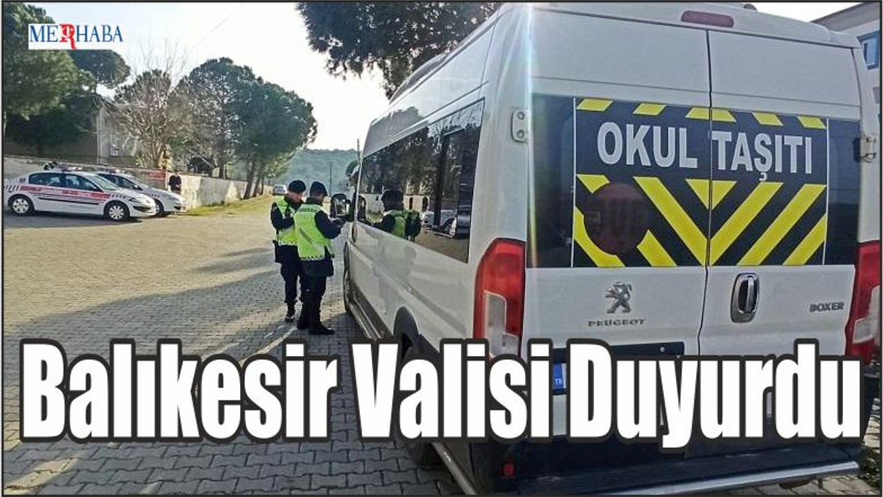 Balıkesir Valisi Duyurdu