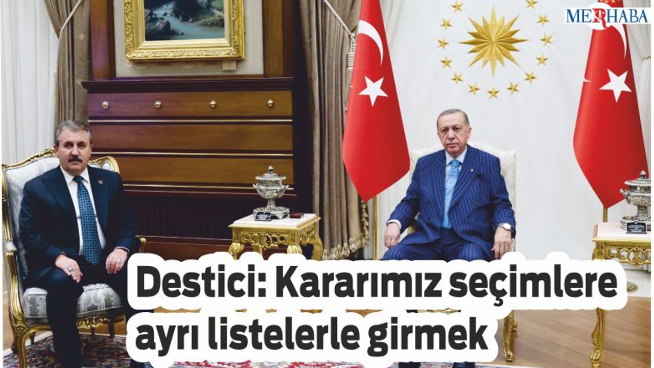 Destici: Kararımız ayrı listelerle girmek