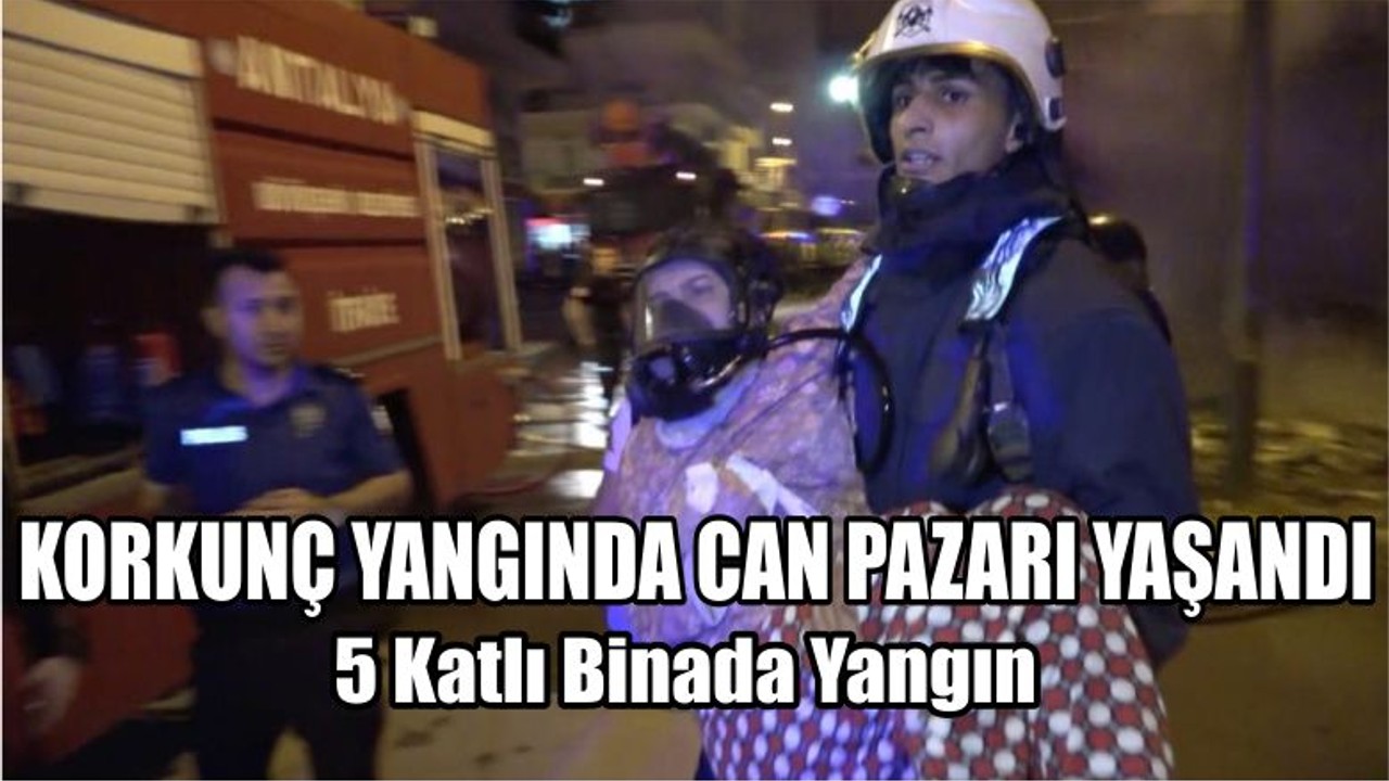 5 Katlı Binada Yangın