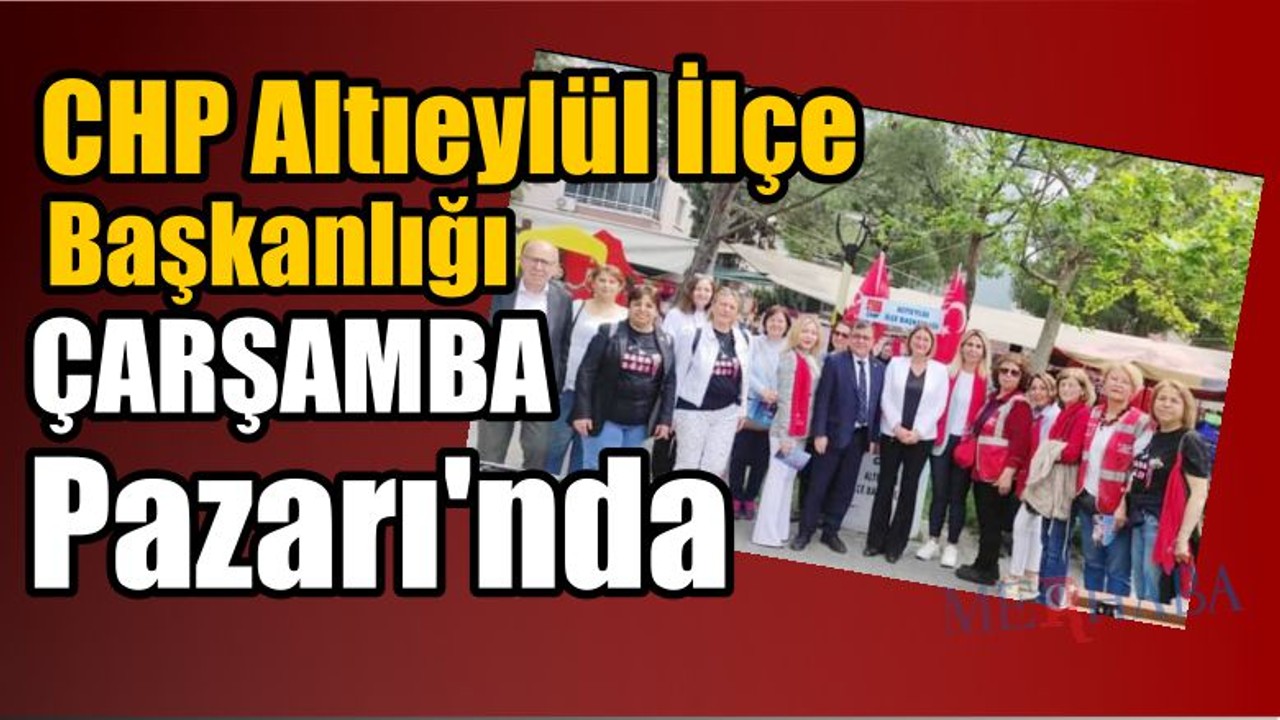 Çarşamba Pazarı'nda Stant Çalışması