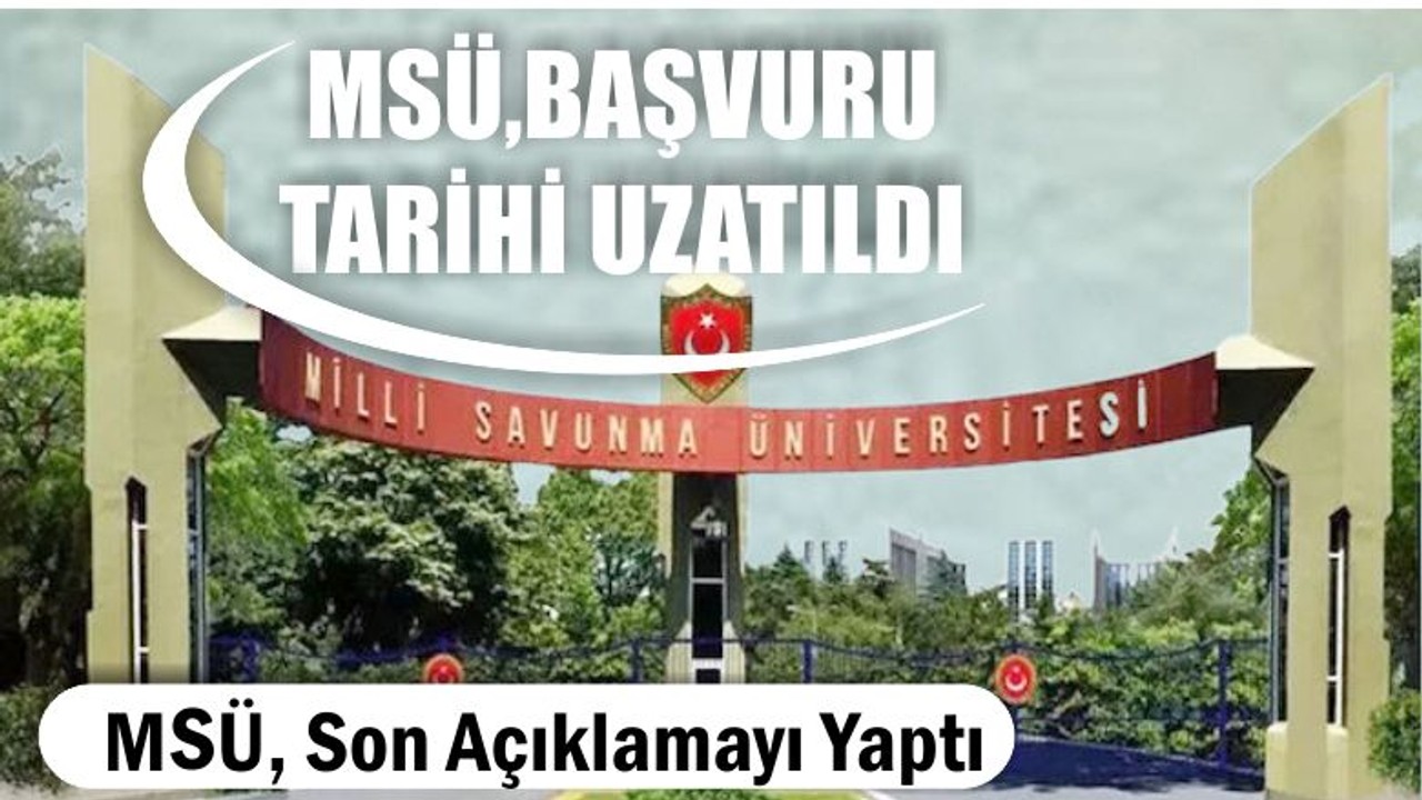 MSÜ, Açıklama Yaptı