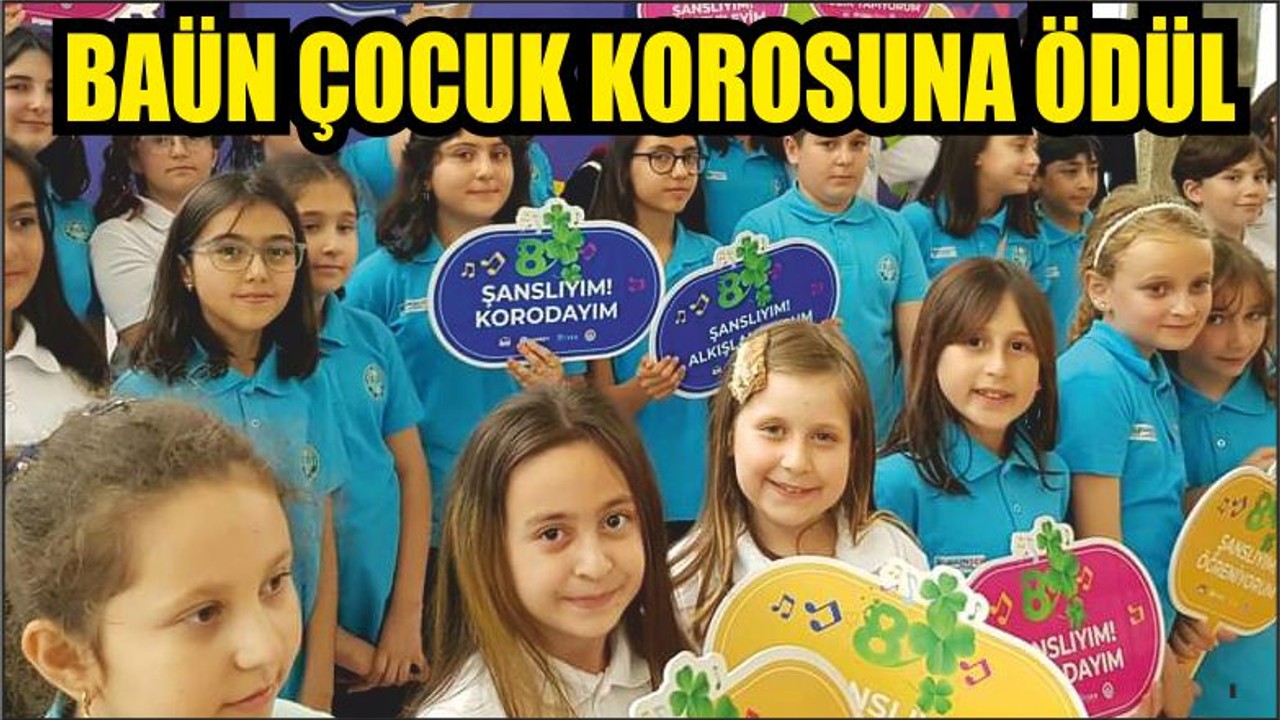 BAÜN Çocuk Korosuna Ödül