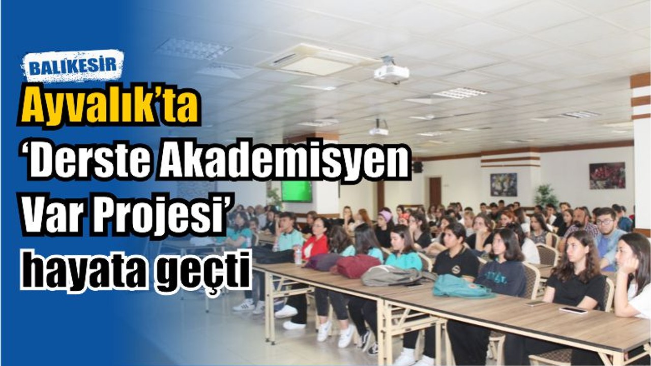 Ayvalık'ta Proje Hayata Geçti