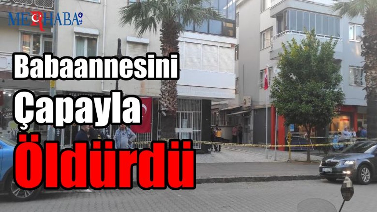Babaannesini Çapayla Öldürdü