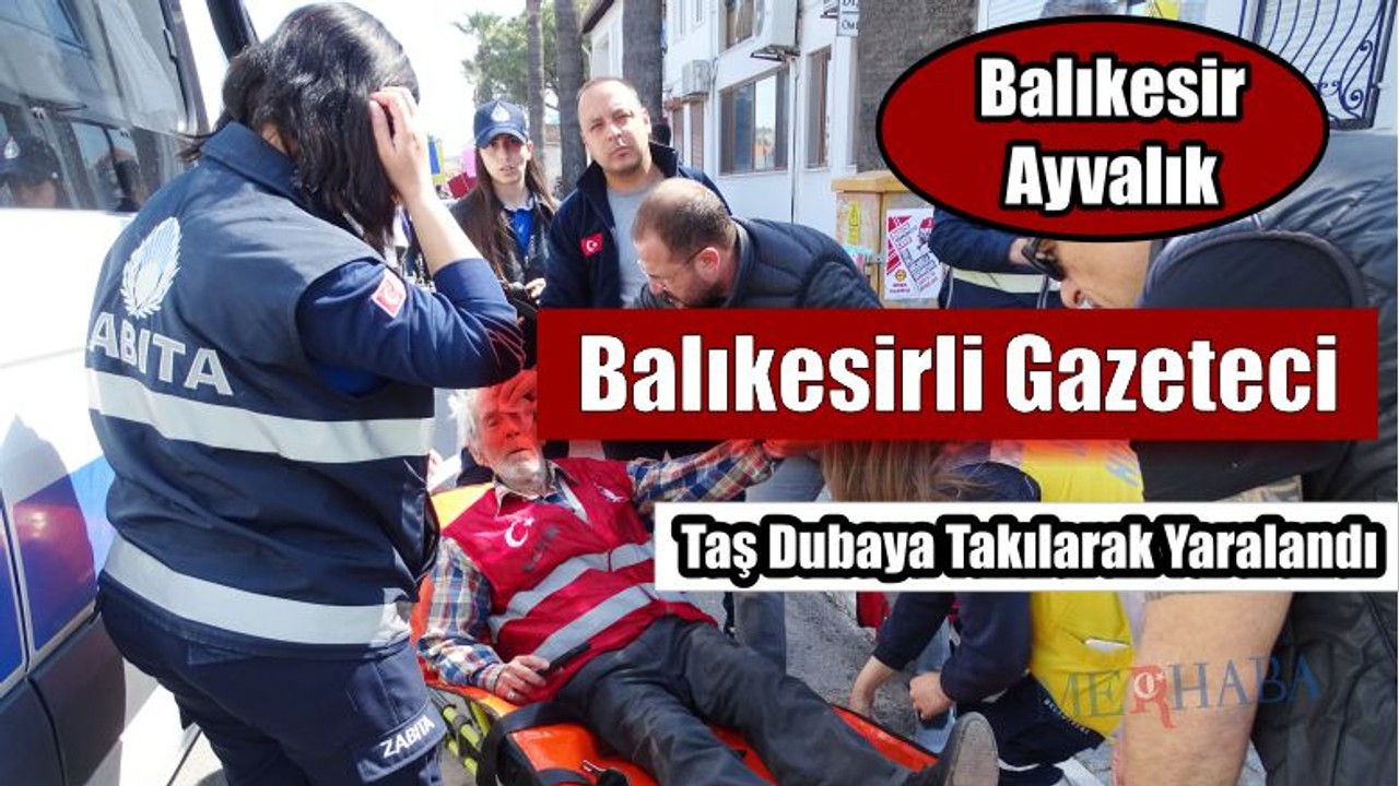 Gazeteci Düşerek Yaralandı