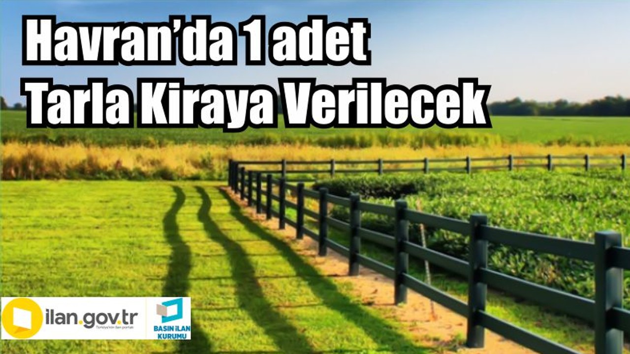 Havran’da 1 adet Tarla Kiraya Verilecek