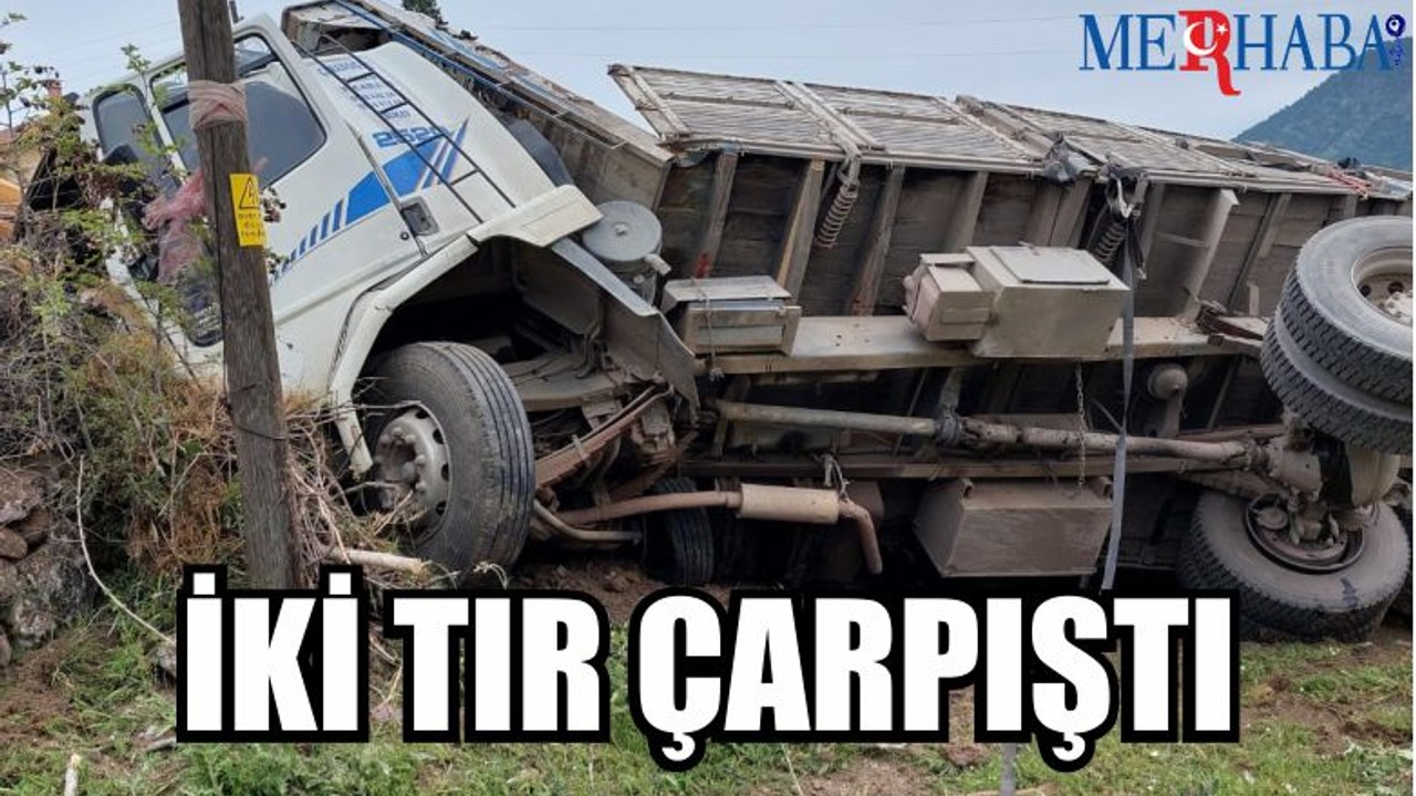 Devrilen Tırlardan Sürücüler Yaralı Çıktı