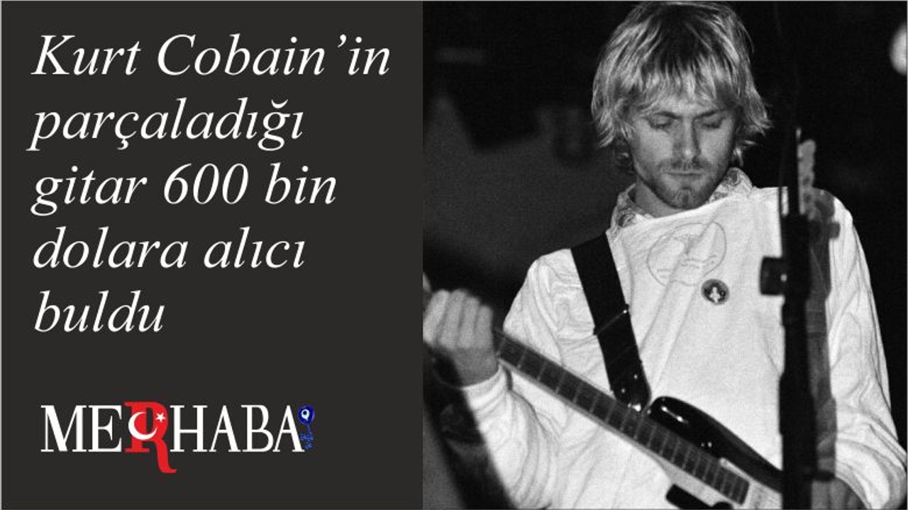 Kurt Cobain’in parçaladığı gitar 600 bin dolara alıcı buldu