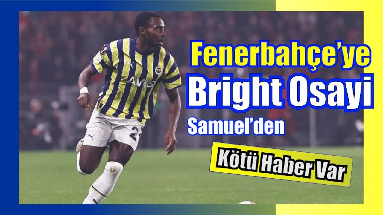 Fenerbahçe'den Kötü Haber Var