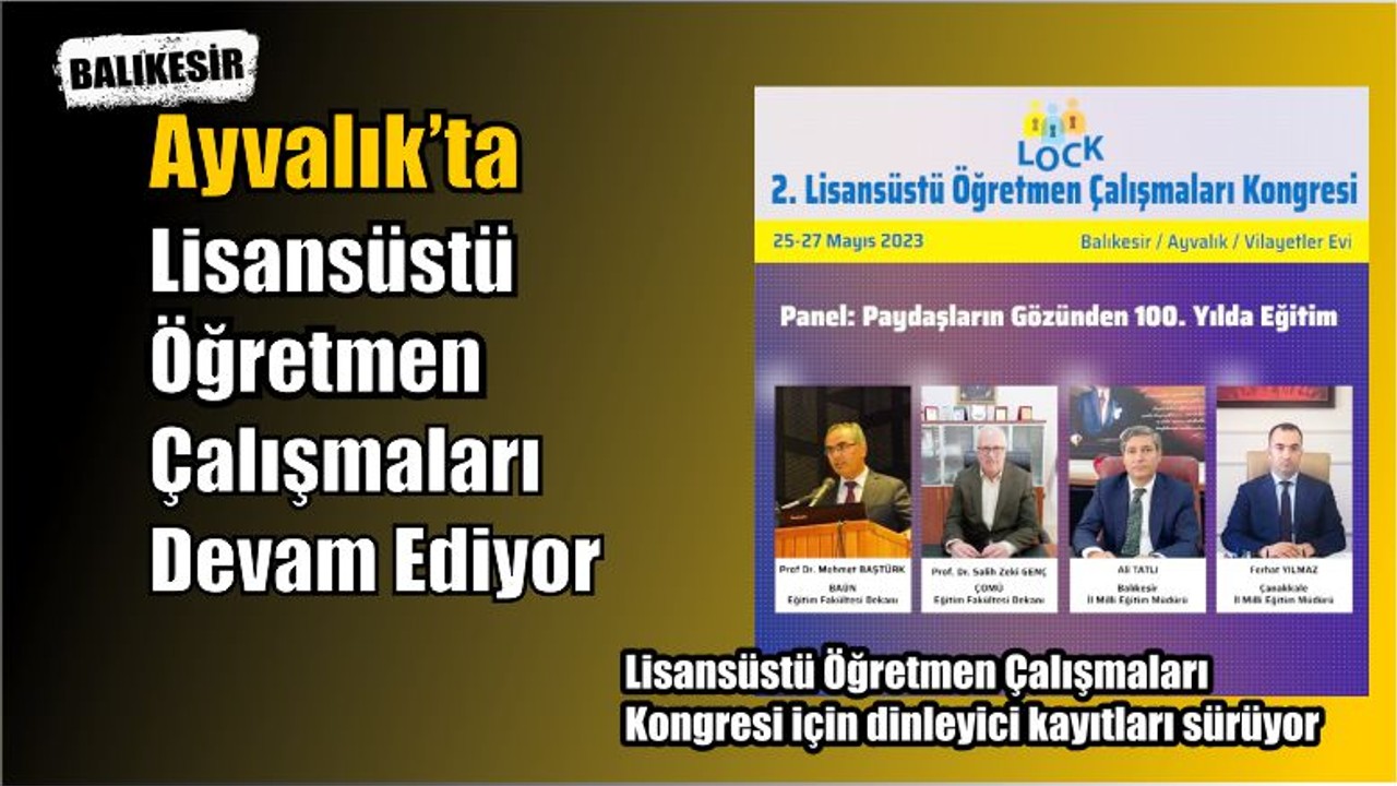 Kongre İçin Dinleyici Kayıtları Sürüyor