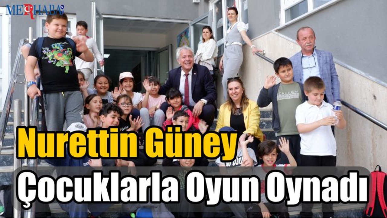 Güney Çocuklarla Oyun Oynadı
