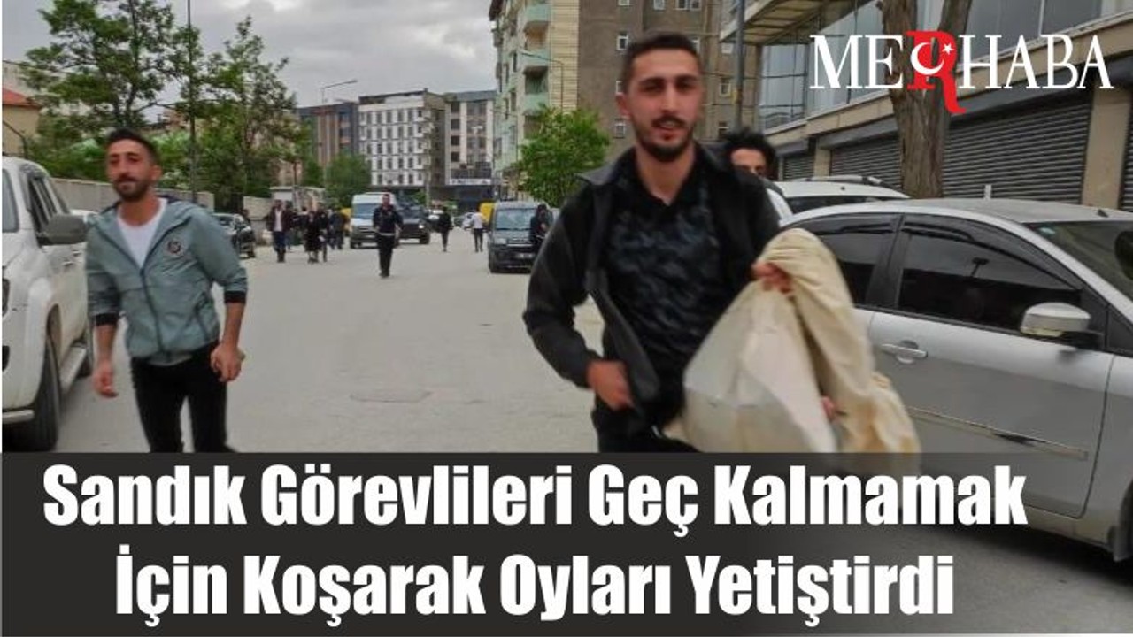 Sandık Görevlileri Geç Kalmamak İçin Koşarak Oyları Yetiştirdi