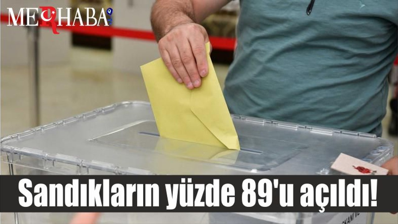 Sandıkların yüzde 89'u açıldı!