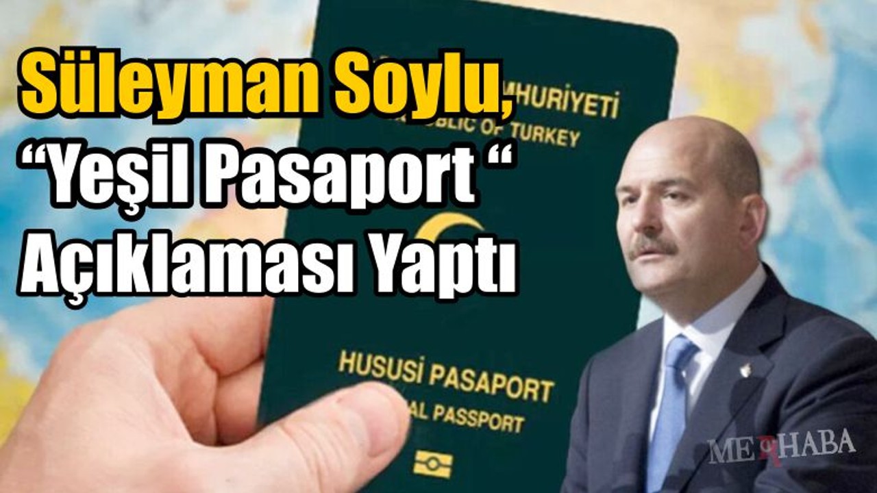 Soylu, Pasaport Açıklaması Yaptı