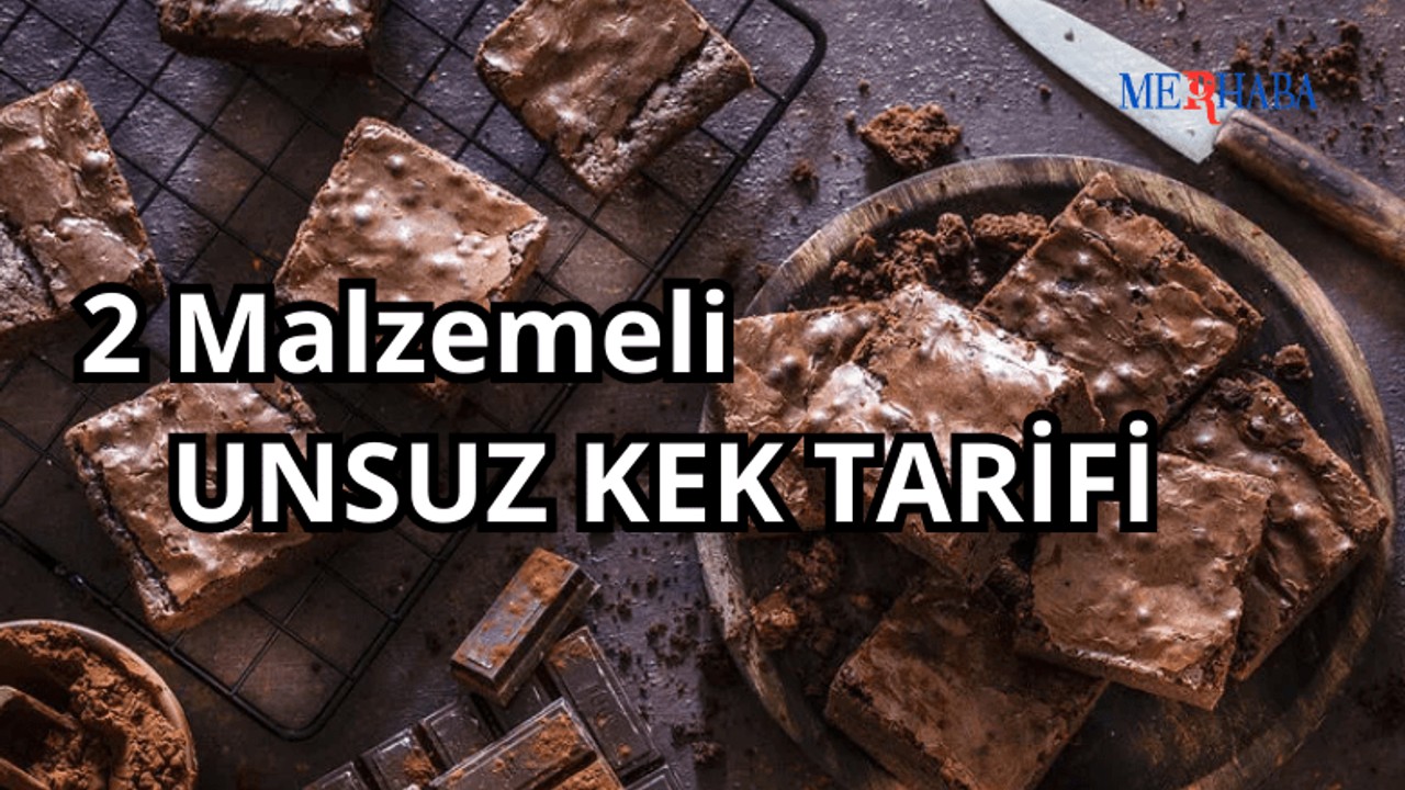 2 Malzemeli Unsuz Kek
