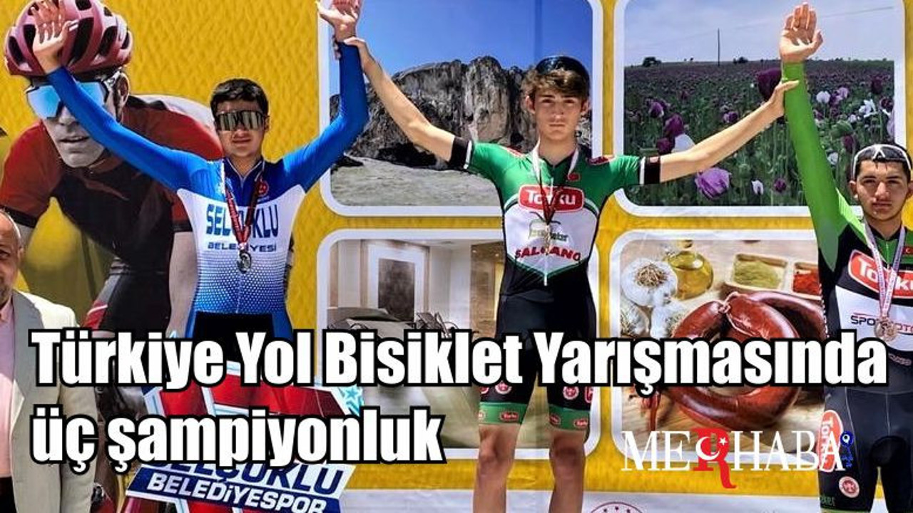 Türkiye Yol Bisiklet Yarışmasında üç şampiyonluk