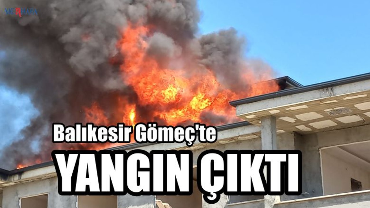 Balıkesir Gömeç'te Yangın Çıktı