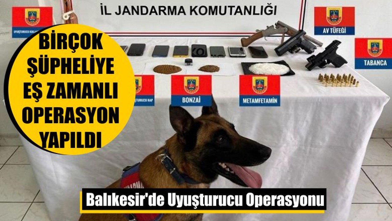 Balıkesir'de Uyuşturucu Operasyonu