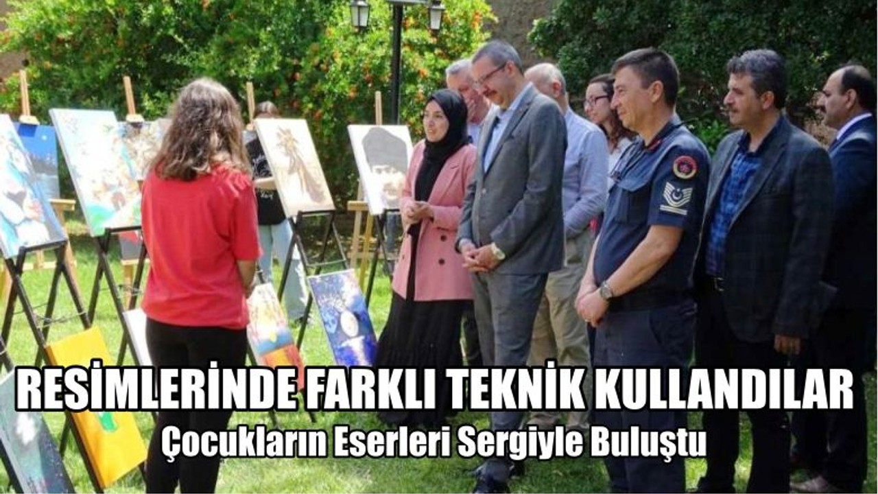Çocukların Eserleri Sergiyle Buluştu