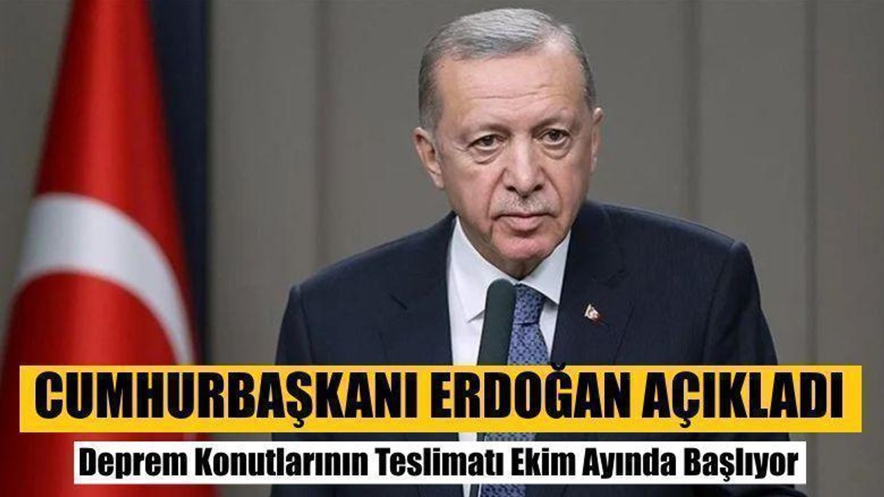 Deprem Konutlarının Teslimatı Ekim Ayında Başlıyor