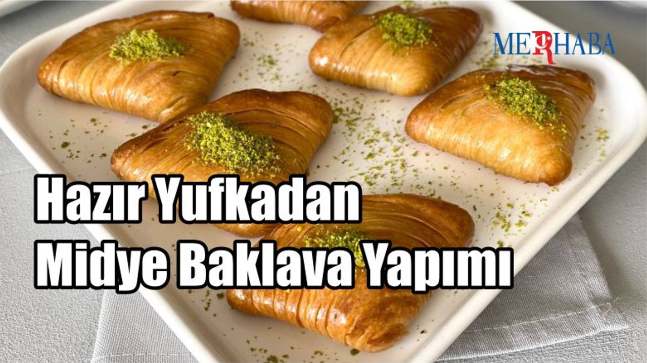 Hazır Yufkadan Midye Baklava