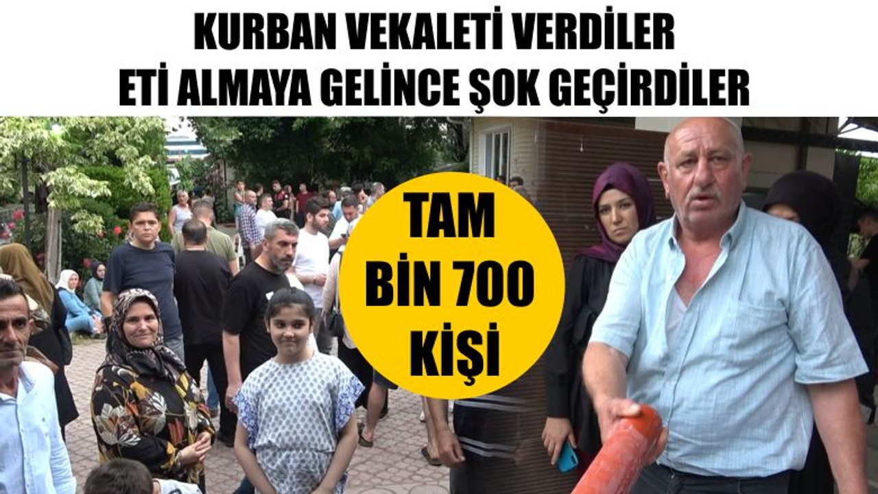 Kurban Vekaleti Verdiler Eti Almaya Gelince Şok Geçirdiler