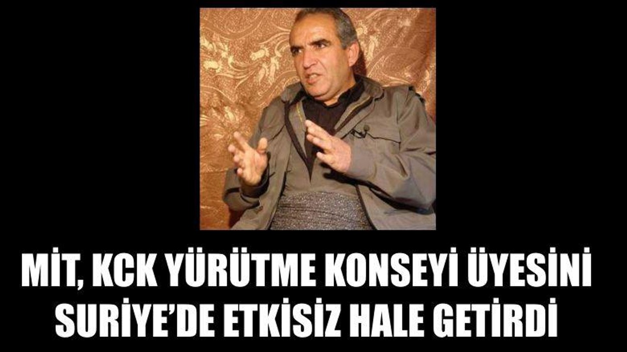 Abdurrahman Çadırcı Suriye’de Etkisiz Hale Geldi