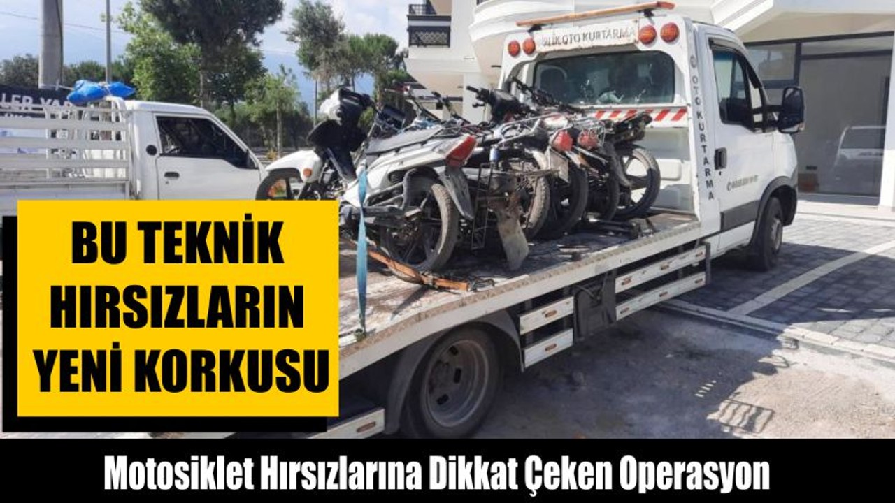 Motosiklet Hırsızlarına Dikkat Çeken Operasyon