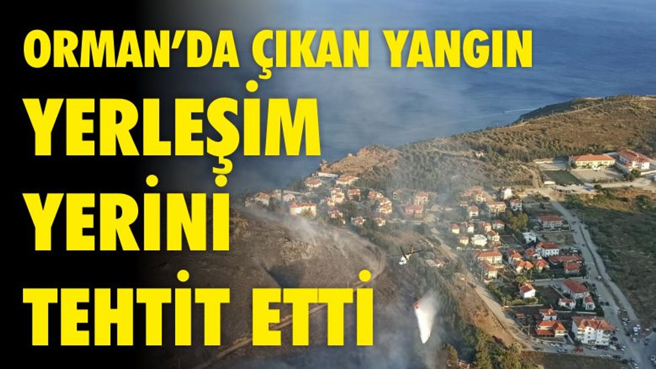 Datça’daki orman yangını yerleşim yerlerini tehdit ediyor