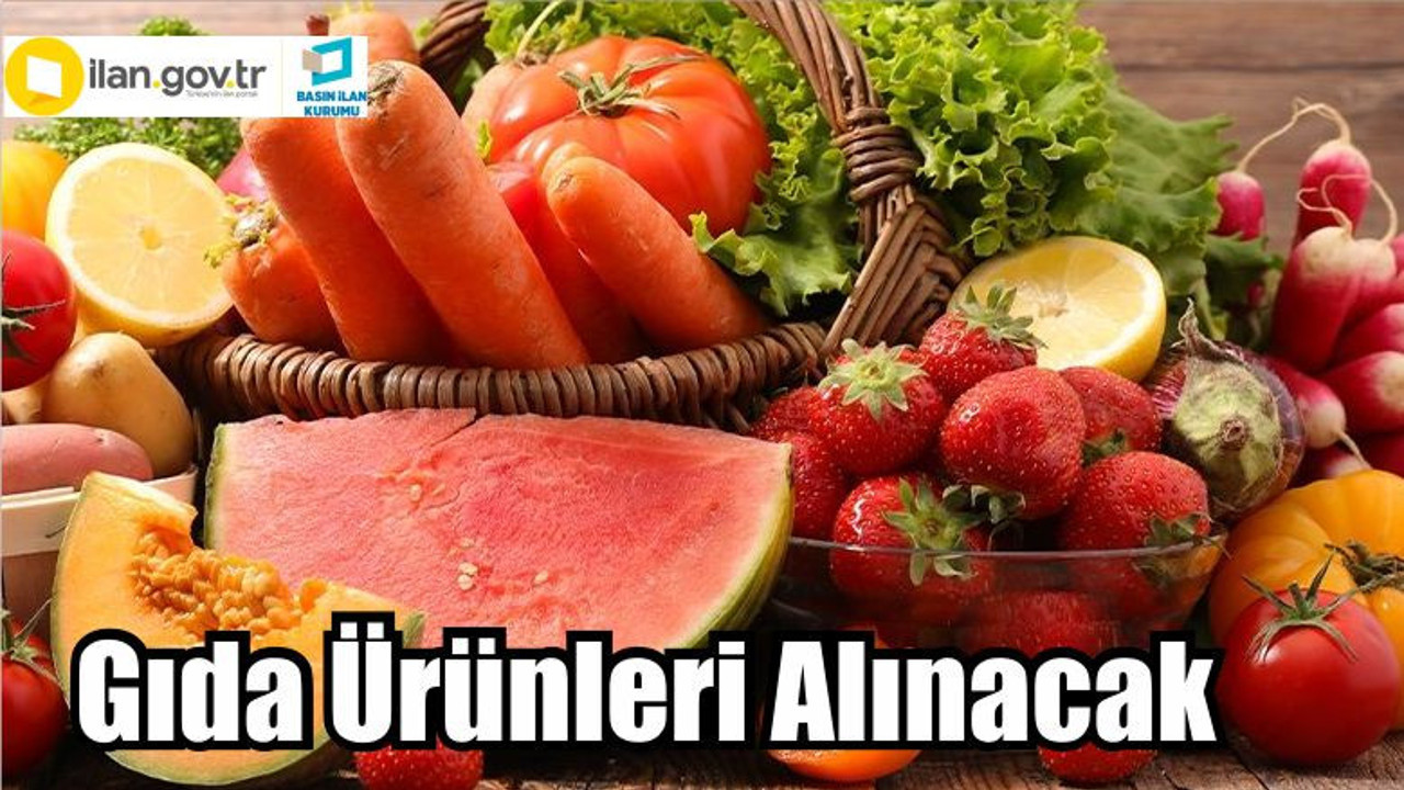 Gıda Ürünleri Alınacak