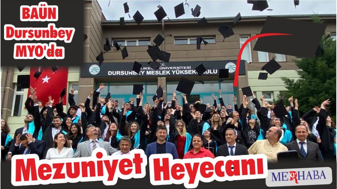 BAÜN Dursunbey MYO’da Mezuniyet Heyecanı