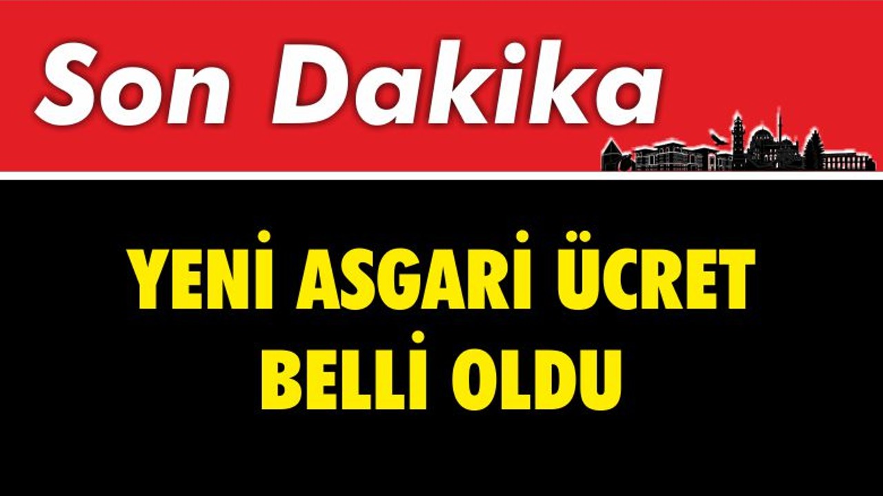 Yeni Asgari Ücret Belli Oldu