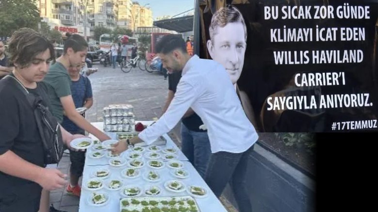 Adana'da Klimanın Mucidine Tatlı Hayrı Yaptı