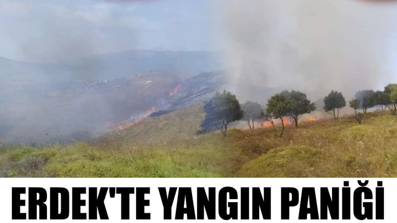 Erdek'te Yangın Paniği