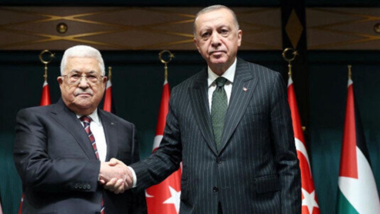 Filistin Lideri Mahmut Abbas Ankara'da