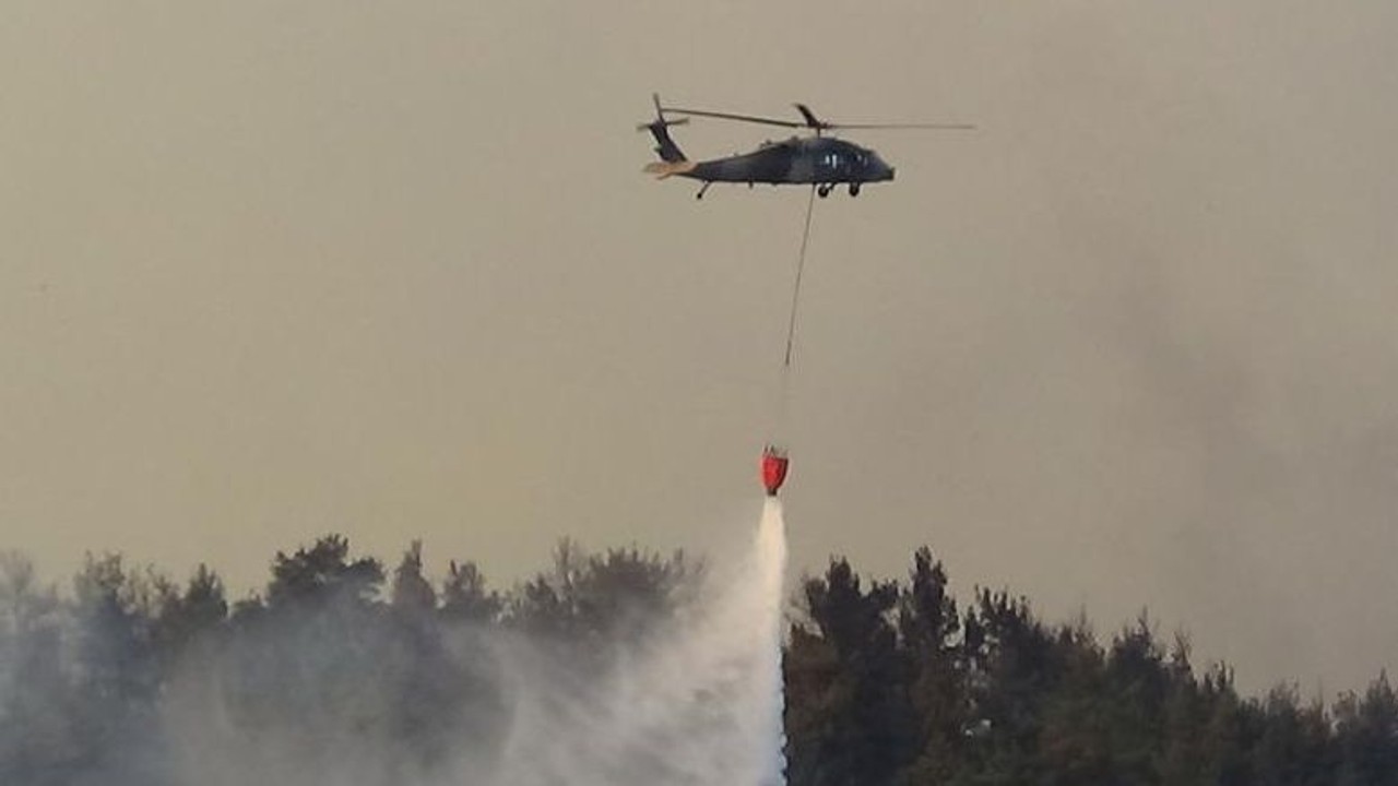 Çanakkale’deki orman yangınında mücadele devam ediyor