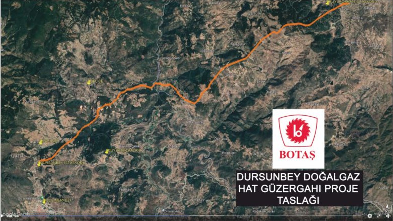 Ulusal Doğalgaz Boru Hattı Dursunbey'e Geliyor
