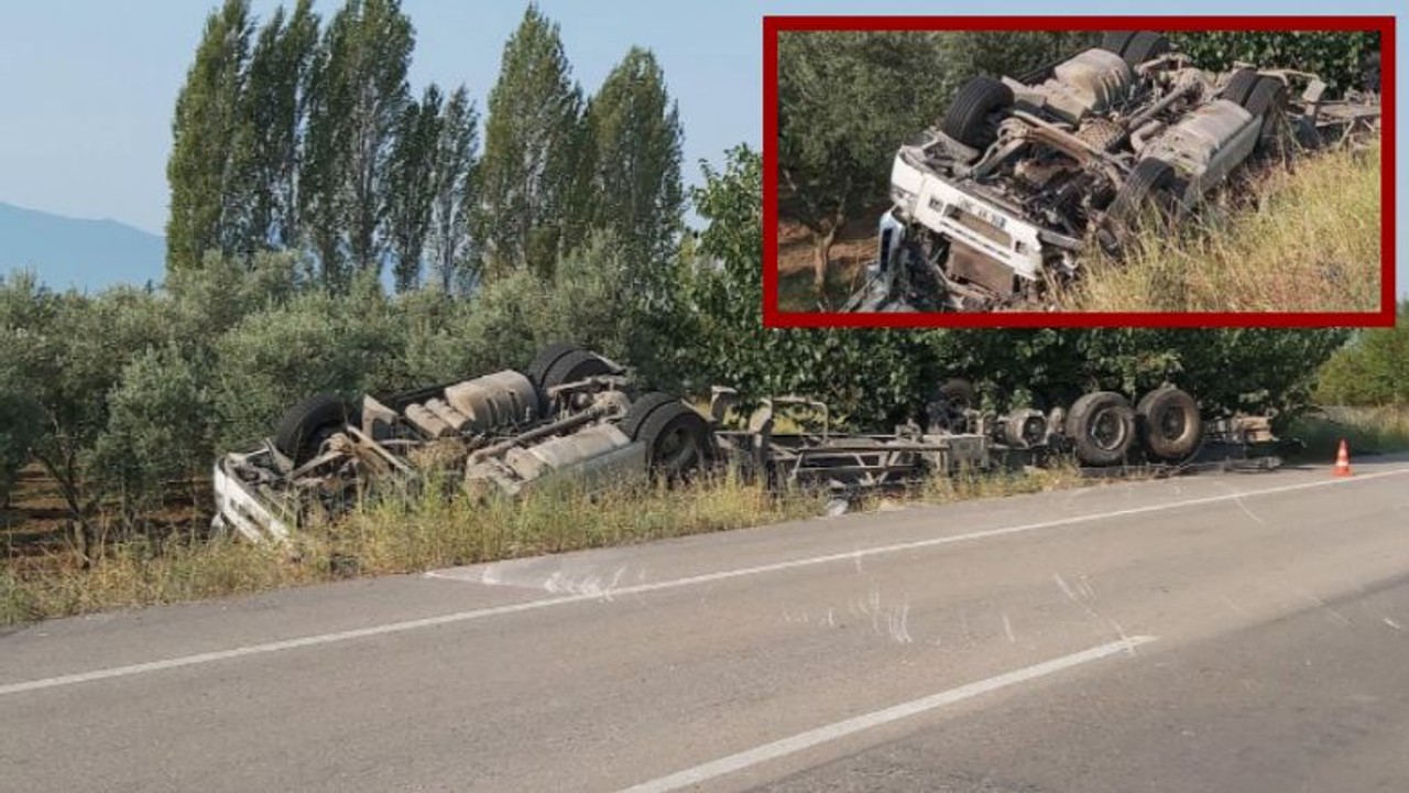 Feci Kaza: Saç Yüklü Tır Takla Attı