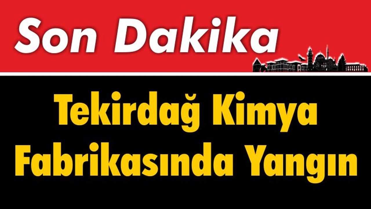 Kimya Fabrikasında Yangın