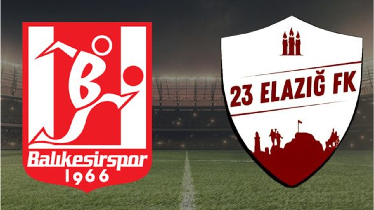 Balıkesirspor ile 23 Elazığ FK Karşı Karşıya