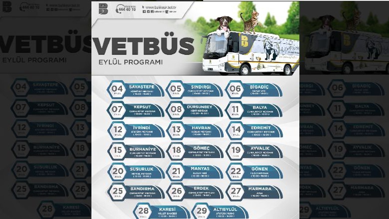 VETBÜS'ün Güzergahları Belli Oldu