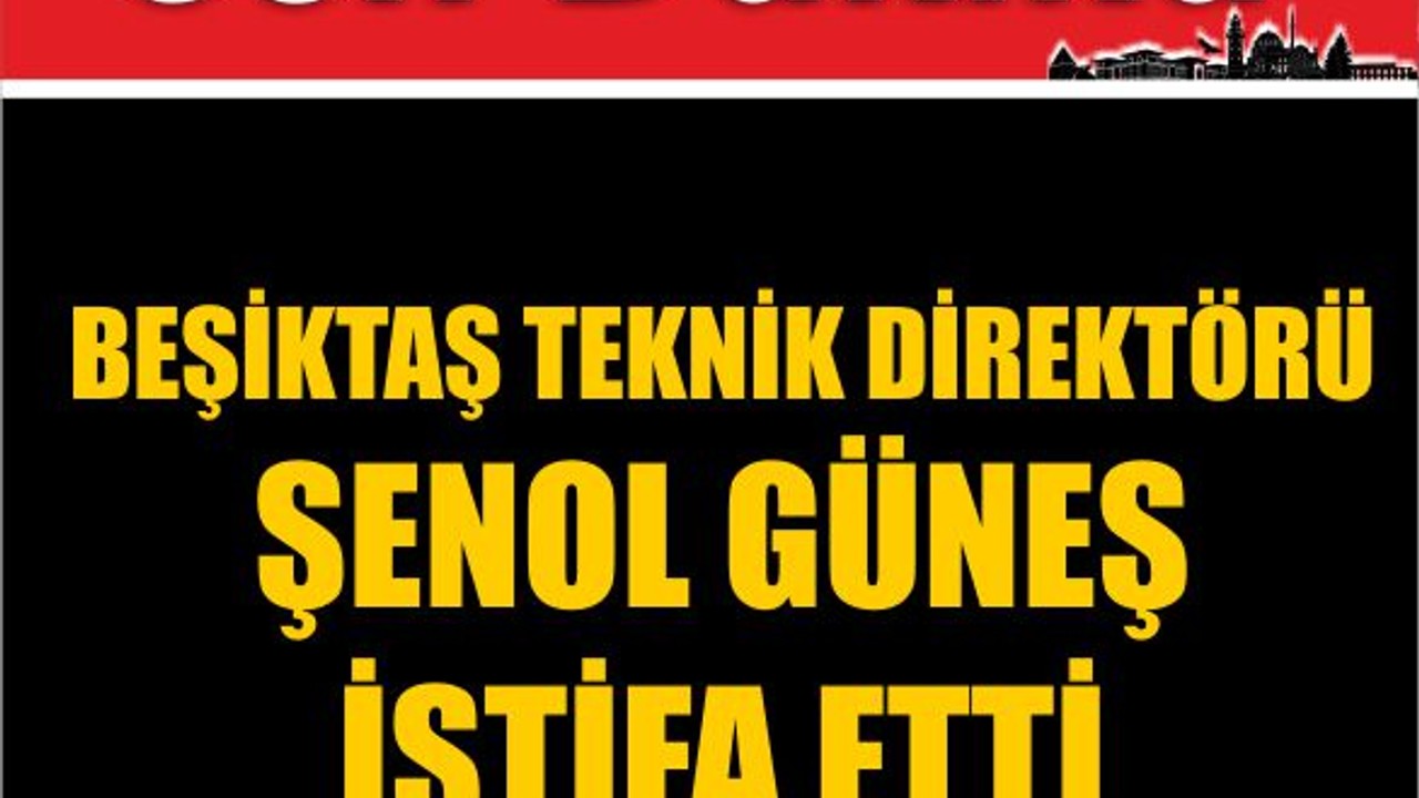 Beşiktaş Teknik Direktörü Şenol Güneş İstifa Etti
