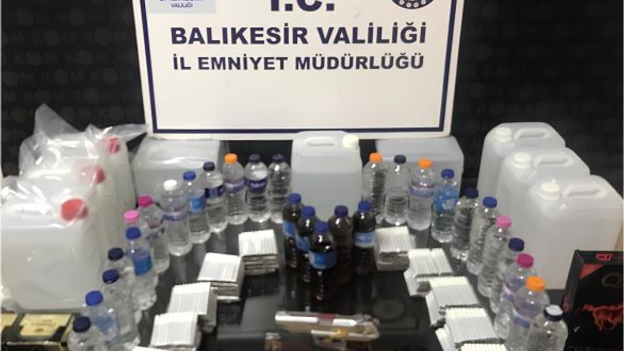 Edremit'te Kaçak Alkol Operasyonu