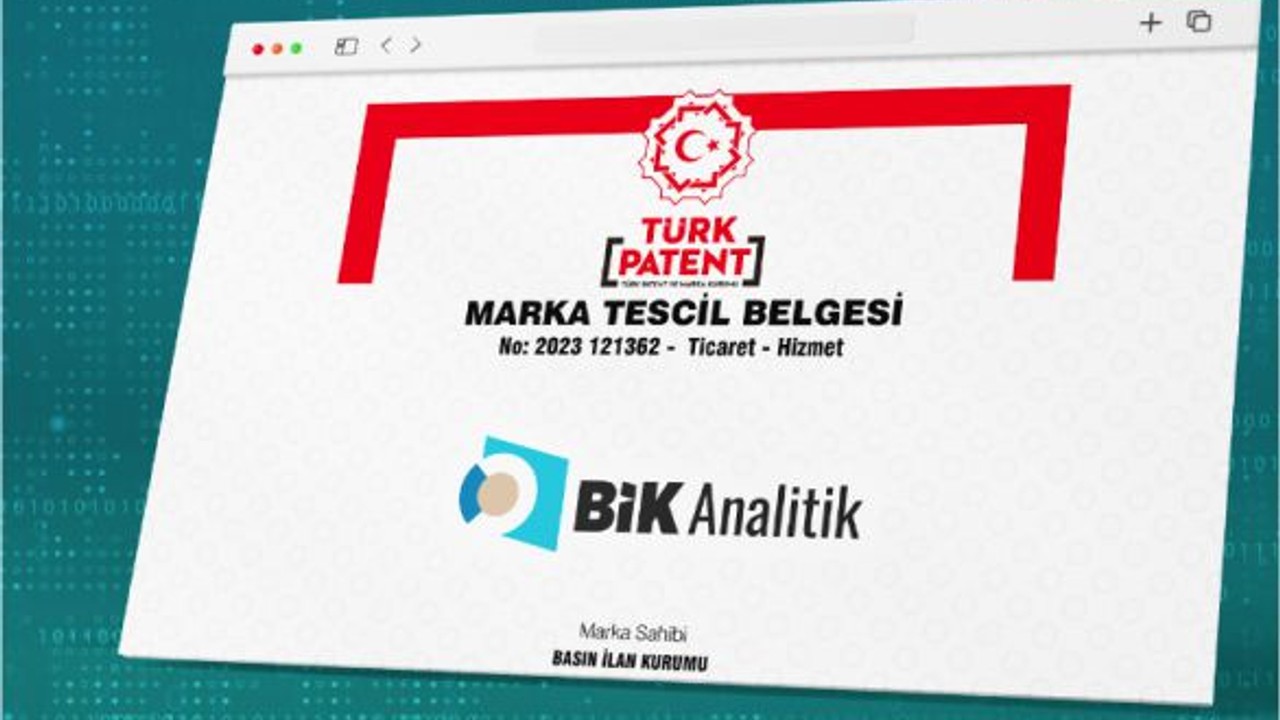 BİK Analitik Yazılımı Marka Tescili Aldı