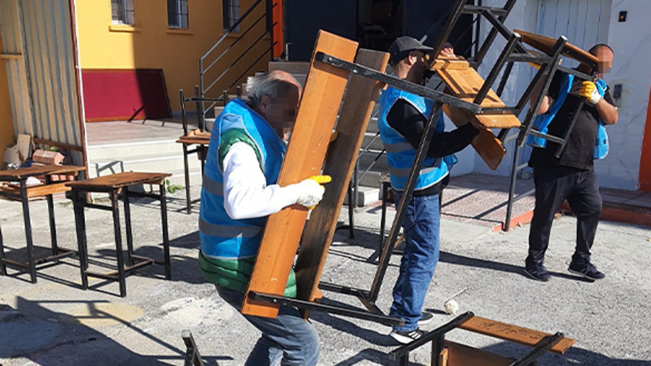 Mahkumlar okulların tadilat ve bakımlarını yapıyor