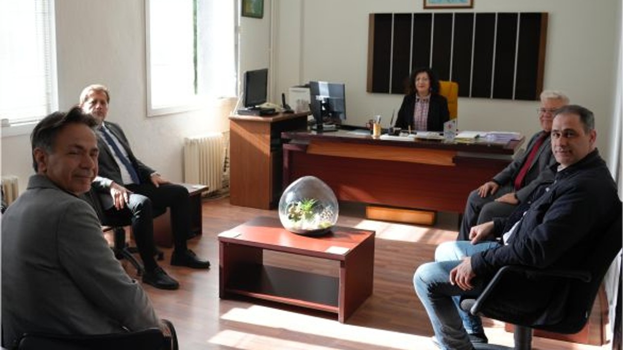Mustafa Aysel Burhaniye'de Saha Ziyaretlerinde
