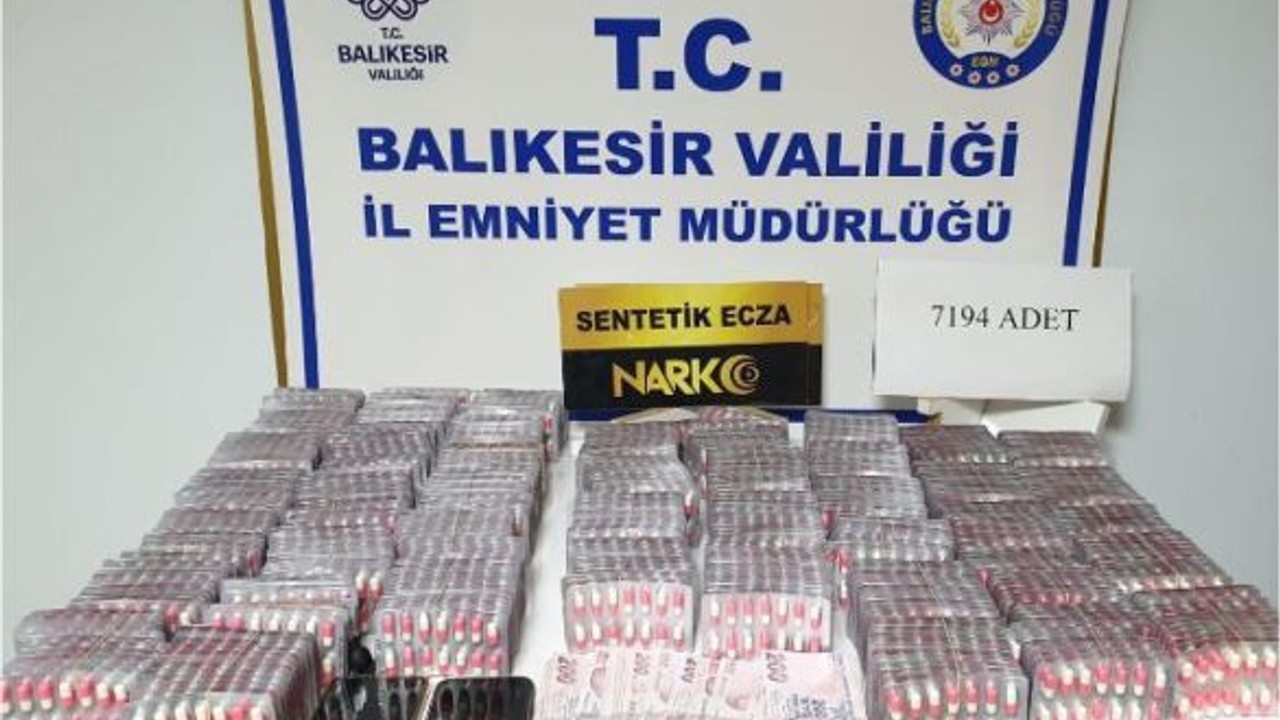 Ayvalık’ta 7Bin sentetik Hap Ele Geçti