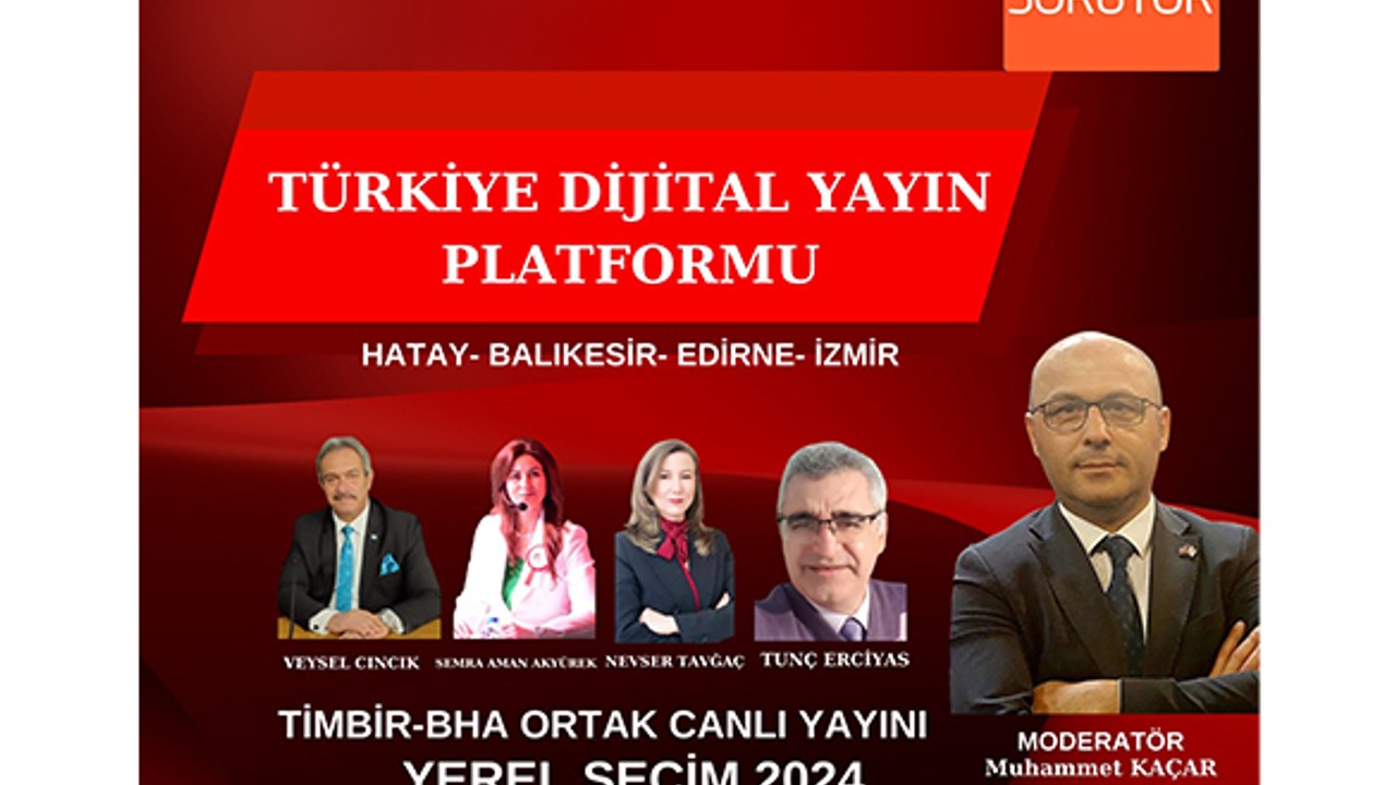 TİMBİR-BHA Ortak Canlı Yayınında seçimin nabzı tutulacak